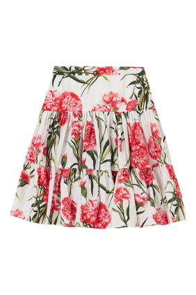 Happy Garden Carnation Maxi Skirt